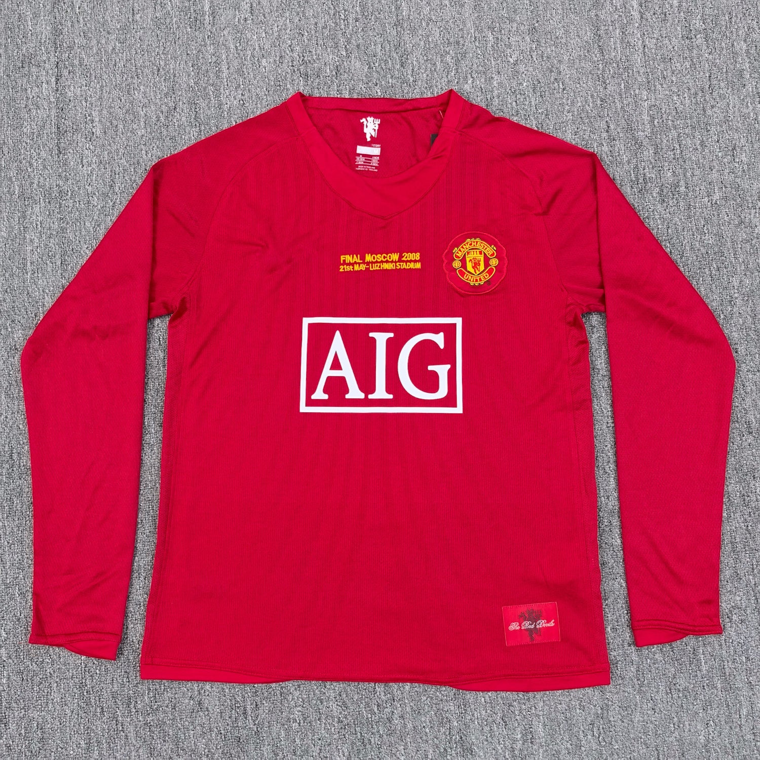 Trikot Manchester United Retro Langarm 2007-2008